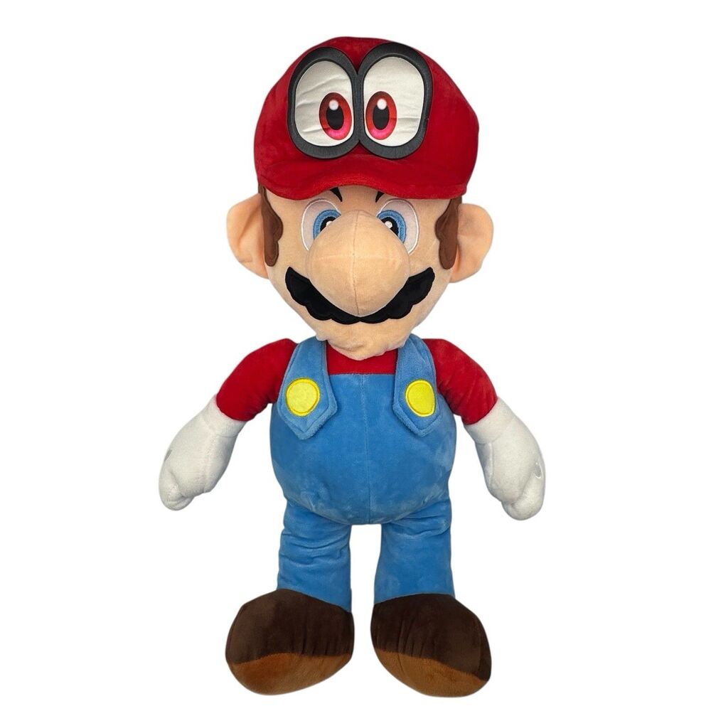 Super Mario Odyssey 24" Plush Nintendo 2021 Cappy Good Stuff Tag Excellent Cond